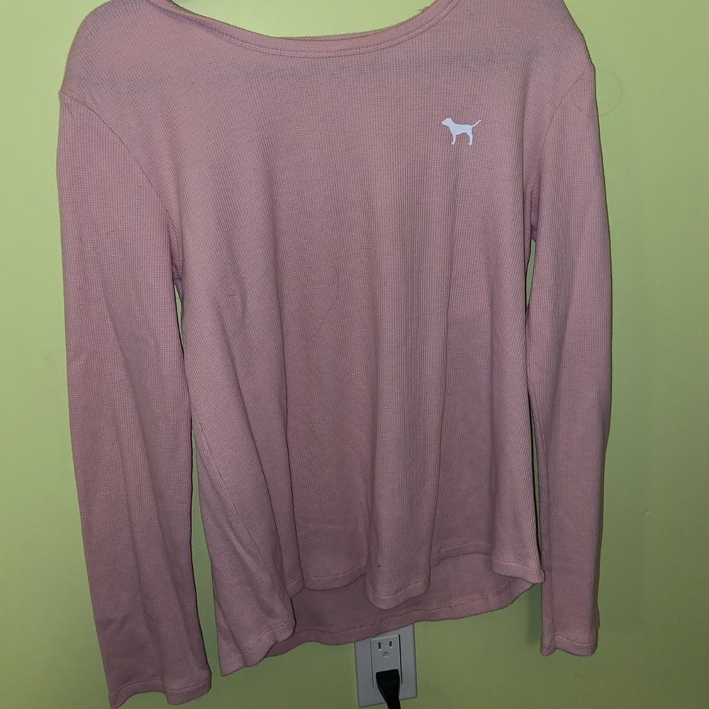 Light Pink, Pink Long-Sleeve Shirt